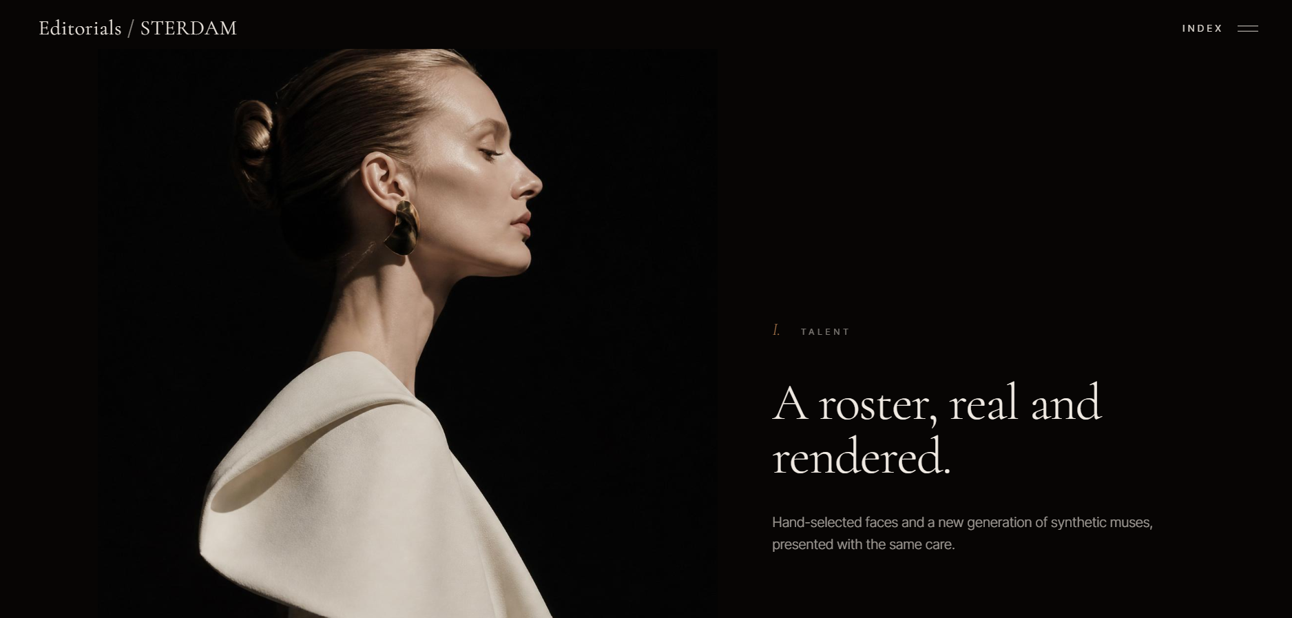 Editorials by Sterdam, a private platform for brands and talent